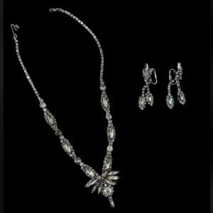 Vintage 50’s necklace, earring set